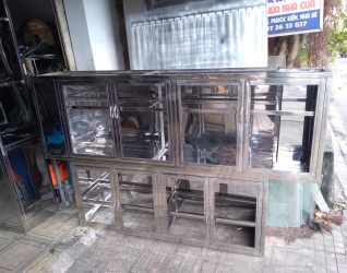 Kệ chén cheo inox 