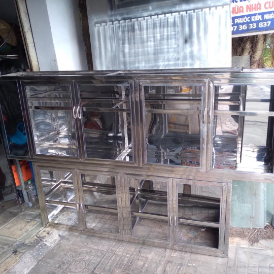 Kệ chén cheo inox 